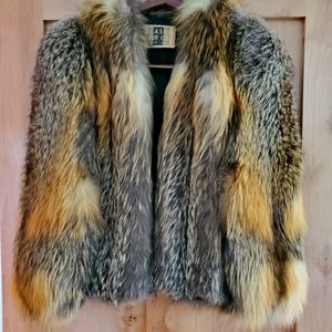 Vintage Red Fox Fur coat